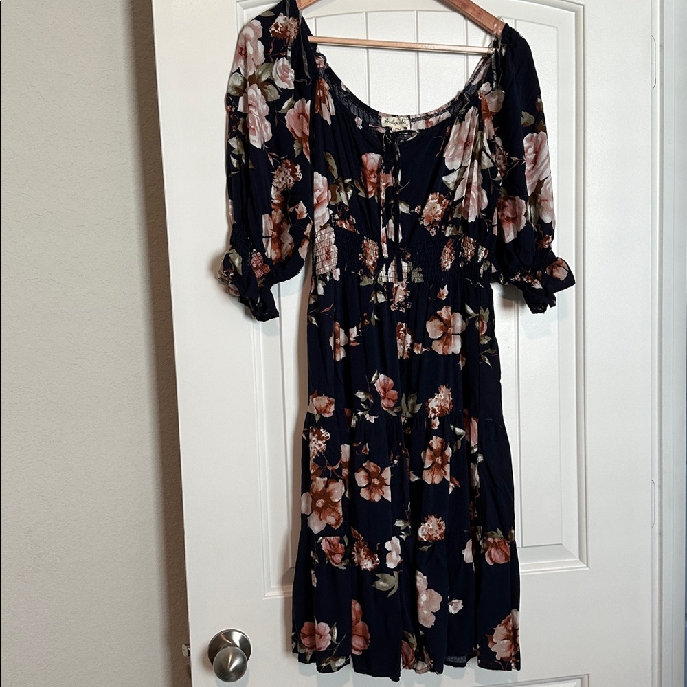 Floral Navy Dress